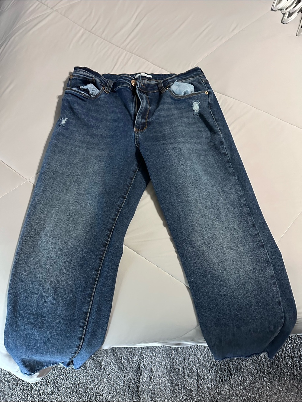 STS Blue Relaxed Boyfriend Jeans in Dark Blue